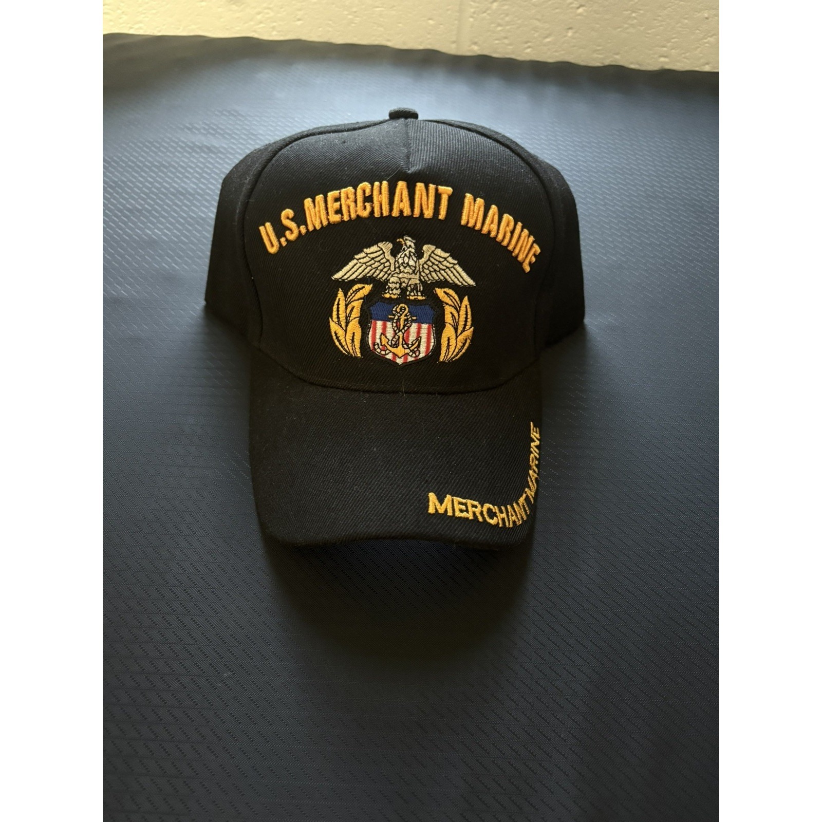 US Merchant Marine Hat Black Strap Back